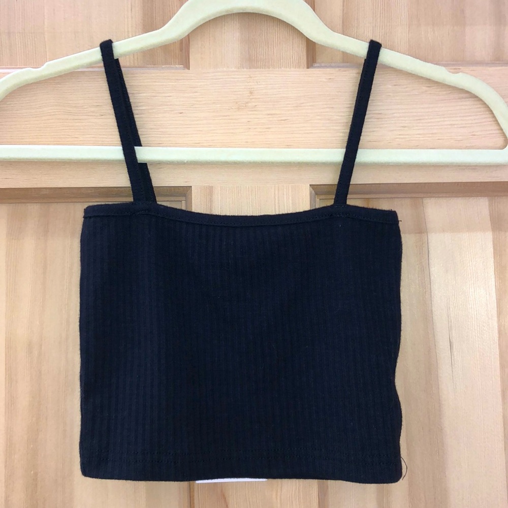 Crop black tank